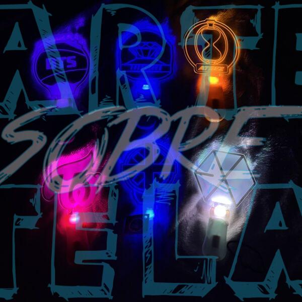 Lámpara versión Lightstick KPOP